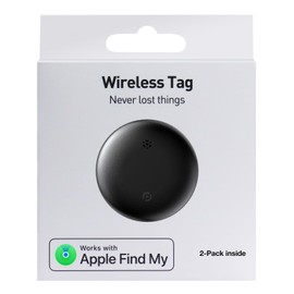 2026 Air Tracker Tags-2 Pack: [Apple MFi Certified] Works with Apple Find My (iOS Only) for Worldwide Tracking, Bluetooth Locator with Replaceable Battery for Keys, Pets, Cars, Luggage, Backpacks