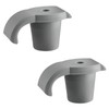 Wellrun 2PCS Universal Walker Glide Skis,Heavy-Duty Rubber Feet Ferrules,Anti-Slip Replacement