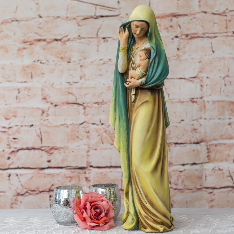 Madonna and Child Jesus Renaissance Collection 18 Inch Resin Stone