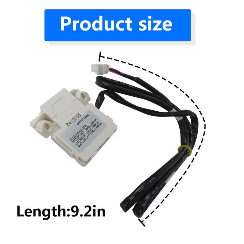 Upgraded EBF61674802 EBF60665201 Washer Lid Lock Switch for L-G Ken