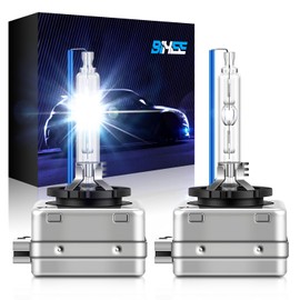 BIHEE D3S Xenon Bulb 8000K Ice Blue HID Headlight 35W D3S Bulb High Low Beam Car Bulb Replacement, 2 Pack