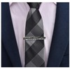Rockyu Dragon Pattern Tie Clip, Men's, Gold & Silver, Metal,