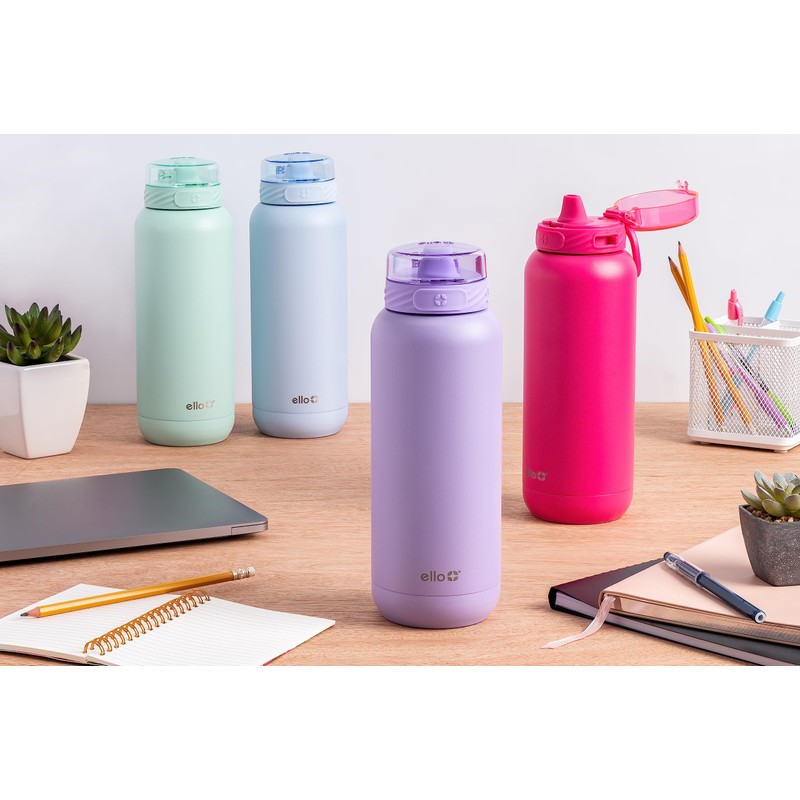 Ello Cooper 32oz Stainless Steel Water Bottle with Straw and