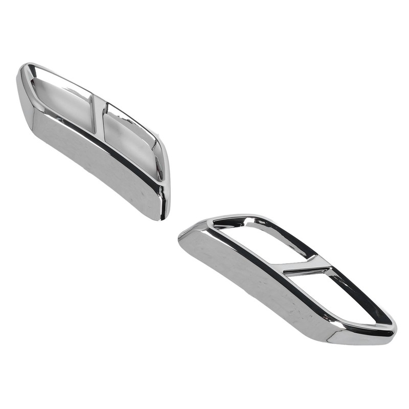 2PCS Exhaust Muffler Tail Pipe Cover Left Right Decorative Tail