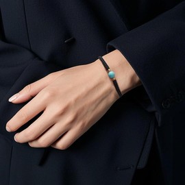 SHINUS BOHO 9Pcs Solar System Constellation Sign Beaded Black Bracelets Set for Women Men Adjustable Star Natural Crystal Healing Jewelry Birthday Friendship Gift for Lovers Mom Sister