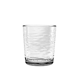 TarHong Foundry Premium Plastic Drinkware Tumbler/Double Old Fashioned, 14.3 Ounce, Clear, Set of 6