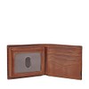 Fossil Men's Quinn Leather Bifold with Flip ID Wallet, Brown,