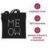 Cotton Bag - Cat Owner Gift Cat - Meow White