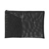 MUJI NDD45A9A Nylon Mesh Case with Pockets Black for A5