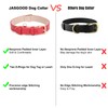 Classic Red Leather Dog Collar for Small Medium Large Dogs