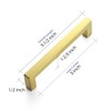Ravinte 10 Pack 5 Inch Square Cabinet Handles Brushed Brass
