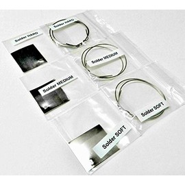 Silver Solder for Jewelry Making Assortment Pack Wire and Sheets Soft, Medium and Hard by Jets