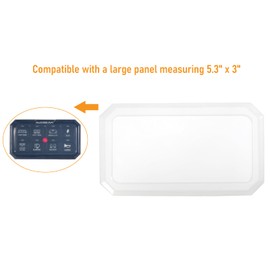 Auxbeam Switch Panel Waterproof Cover Transparent silicone Protective Case for 8 Gang Switch Panel RA80 XL RB80 XL 5.3 x 3 Inches