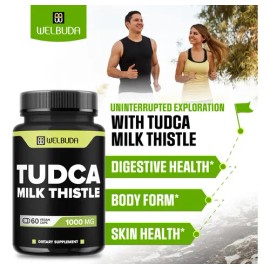 Welbuda Tudca 1000 Mg Con Cardo Mariano 60 Cápsulas Veganas