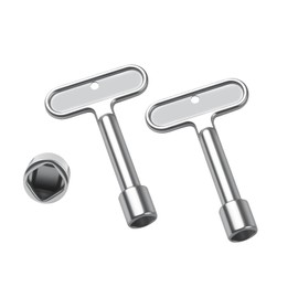 2Pcs P1300-PART-13-KEY Fire Hydrant Water Key, Water Spigot Key for Outdoor Faucet Lock and Wall Hydrant, Compatible with Faucet Wrenches, Fire Hydrants and Hose Box Keys