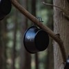 Camping Moon BKS-360-4P Camping Cup, Stainless Steel, Black Deep, Black