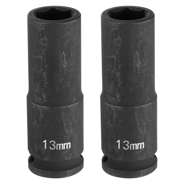 sourcing map 2pcs Deep Impact Socket 3/8" Square Drive by