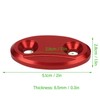 2pcs Motorcycle Rearview Mirror Base Cover Aluminum Alloy Windscreen Mirror