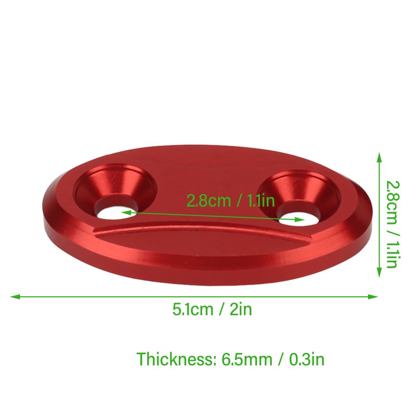 2pcs Motorcycle Rearview Mirror Base Cover Aluminum Alloy Windscreen Mirror