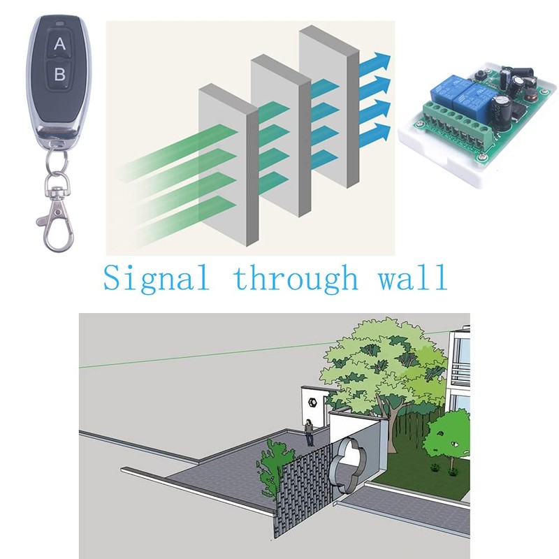 Wireless Remote Relay Switch DC 10A 12V-48V 24V 36V 2
