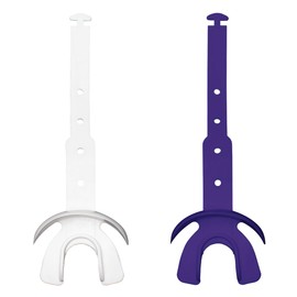 Vettex Football Doubleguard Mouthguard with Lip Protection - Adult - 2 Pack, White and Purple