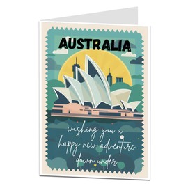 Bon Voyage Card Traveling To Australia Gap Year Emigrating