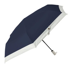 H・A・U 10002950 Bi-Color Auto Open/Close Umbrella, For Both Rain and Shine, UPF50+, 99% UV Protection, navy