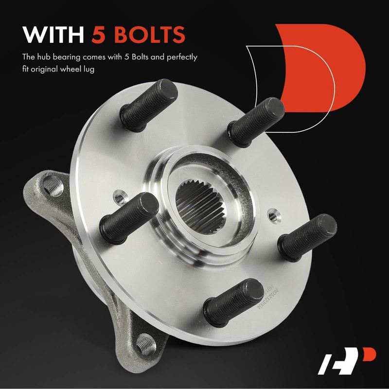 A-Premium 2 x Front Wheel Bearing and Hub Assembly with