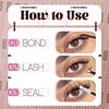 Mavphnee Lash Bond and Seal Brown Lash Glue Strong Hold