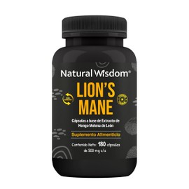 NW Lions Mane 180 Capsulas - Hongo Melena de Leon Adaptogeno Noontropico  Ingredientes 100 Naturales  Gluten Free Soya Free Lacteos Free Vegan        