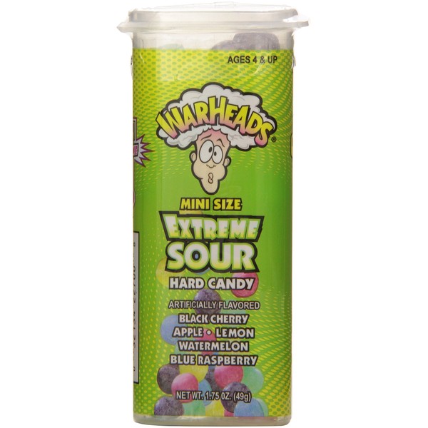 Impact Warheads Juniors Extreme Sour Candy, 1.75 Ounce (Pack of 18) Units