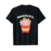 Snaxolotl Axolotl Lovers Cute Animals Eat Fries Axolotl T-Shirt