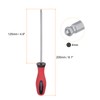 sourcing map Ball Head Hex Screwdriver 4mm x 125mm Magnetic