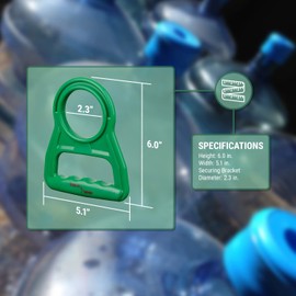 TERA PUMP TRDWH001 Flat Water Bottle Handle - Easy Lifting; Designed to Lift Any Type of Bottle, Even Screw-Tops (Excluding Glass)