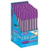 10 x Violet Ink, Ultra-glide Ballpoint Pens Medium Point -