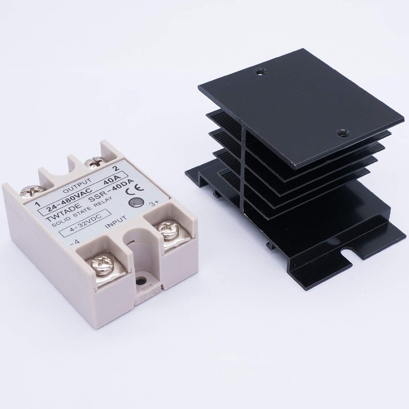 TWTADE Solid State Relay SSR-40 DA 40A DC 3-32V to