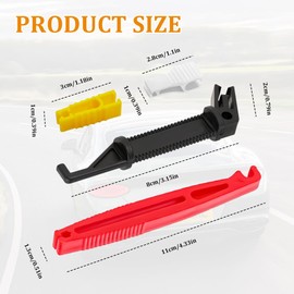 QZTYTY 4PCS Fuse Puller, Car Fuses Tool, Car Fuse Pull Tool with 4 Size Automotive Glass Fuse Puller Fuse Extractor Tool, Mini Plastic Fuse Removal Tools for Car Truck Fuses Replacement (4PCS)