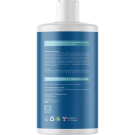 Maple Holistics Rosemary and Biotin Shampoo Sulfate Free - Enhanced Volume Shampoo for Men and Women with Rosemary Oil for Hair - Fortifying and Moisturizing Shampoo for Thinning Hair with Tea Tree Oil and Zinc 473mL