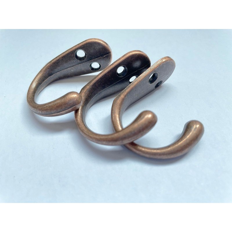 Mokife Coat Hooks, Vintage Copper, Pack of 6 Heavy Duty