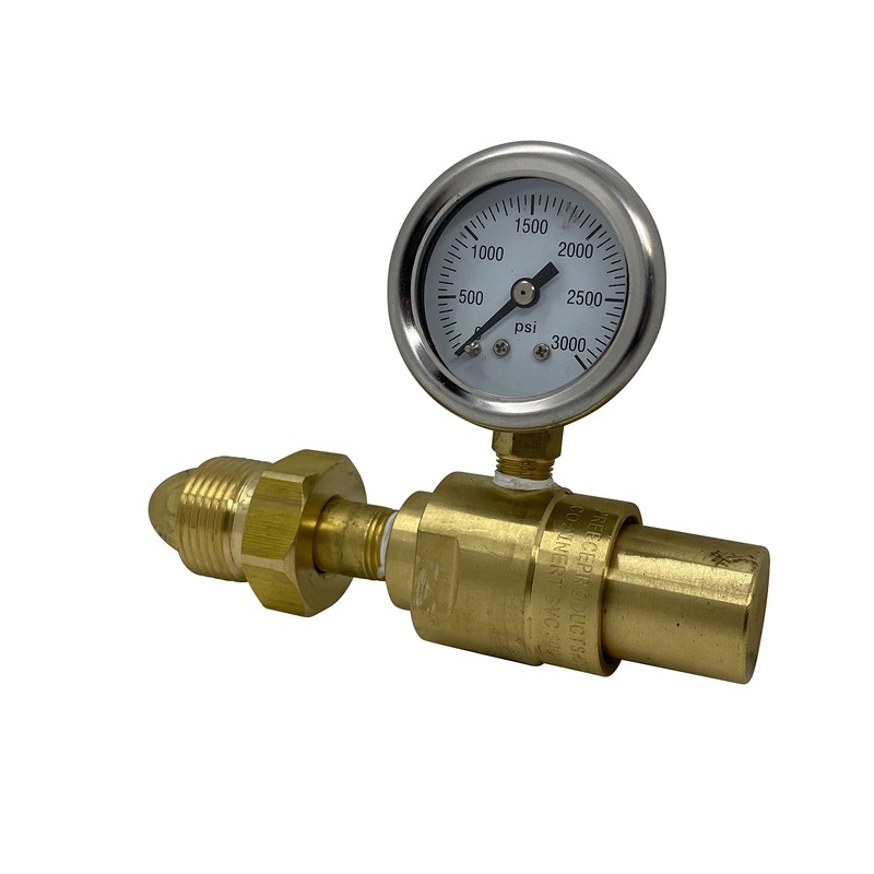 150 PSI Fixed Flow Nitrogen Tank Gas Regulator with Cylinder