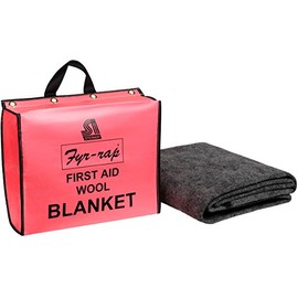 Fire Blanket and Pouch, Wool/Nylon Blend
