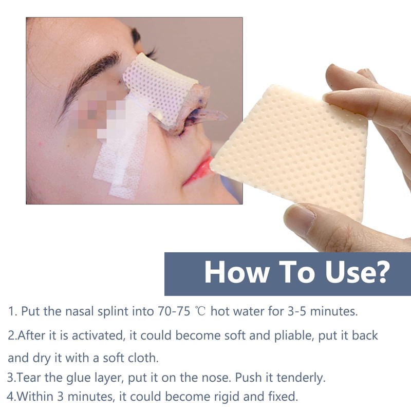 CHOYTONG Thermoplastic Nasal Splints - Nose External Support Protector for