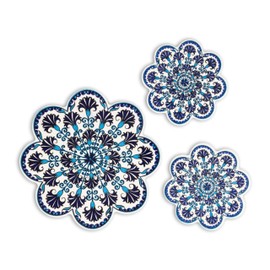 Trivets for Hot Dishes Handmade Decorative Trivet Set for Hot Pots, Dishes and Pans with Trivet Coasters- Heat Resistant for Hot Pads for Oven and Hot Dishes by Etalon -Sultana