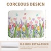 Spring Floral Dish Drying Mat for Kitchen Counter Tulip Lavender