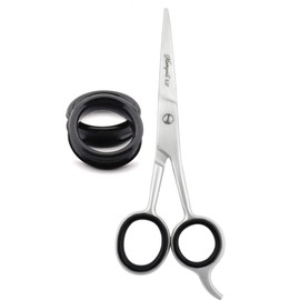 Barber/Professional Stil Haare schneiden, Effilierschere Set mit Half Cut Throat Rasur-Style Herren Rasierer in Edelstahl. Kommt mit Das Leder Tasche.