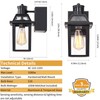 Porch Lights with GFCI Outlet, Dusk to Dawn Outdoor Lights
