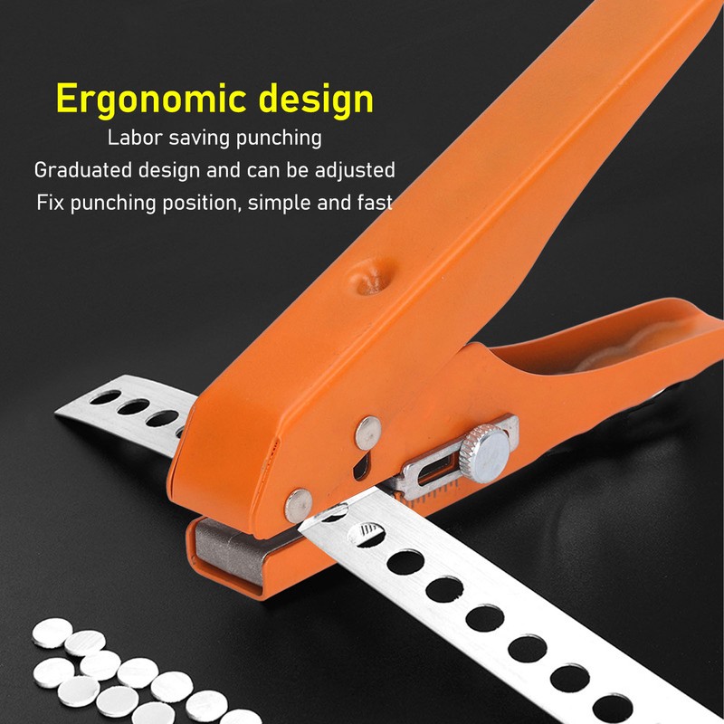 Single Hole Punch Heavy Duty Handheld Edge Banding Punching Pliers