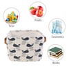 LessMo 4 Pack Storage Baskets, Collapsible Mini Storage Boxes, Canvas