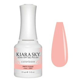 KIARA SKY Gel Polish | Soak-Off All In One 0.5 fl oz | G5009 Pretty Please (Peachy Pink Shade)