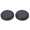 2PCS Lens Rear Caps ABS Plastic Snap On Lens Back